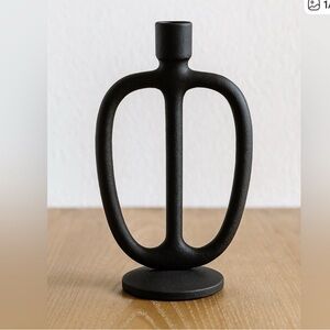 Black Modern Candle Holder